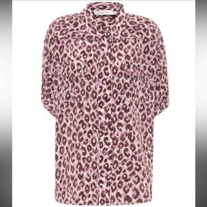 Zimmermann Super Eight Leopard Print Silk Shirt - NWT